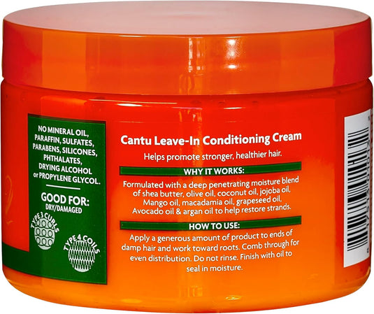 Cantu Shea Butter Natural Leave-In Conditioning Cream 12oz/340g