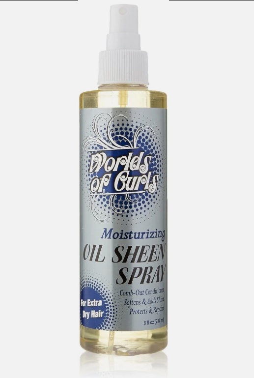 World of Curls Comb Out Spray Dry Hair 8 Oz