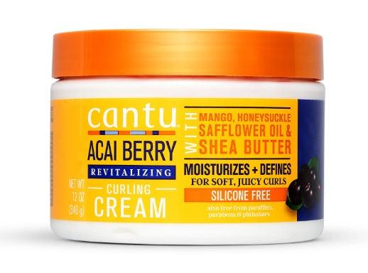 Cantu Revitalizing Curling Cream with Acai Berry and Shea Butter, 12 oz.