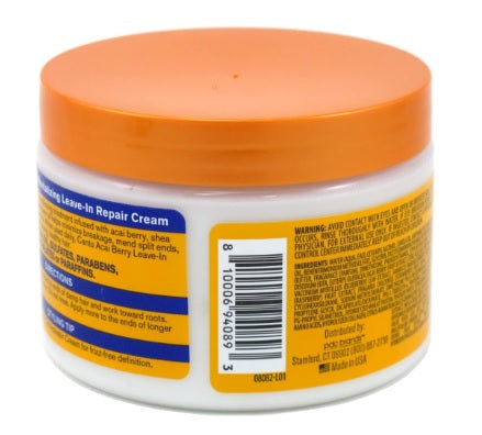 Cantu Acai Berry Leave-In Revitalizing Repair Cream 12 Ounce