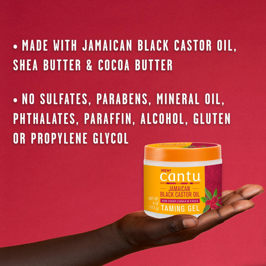 Cantu Jamaican Black Castor Oil Taming Gel, 4 oz