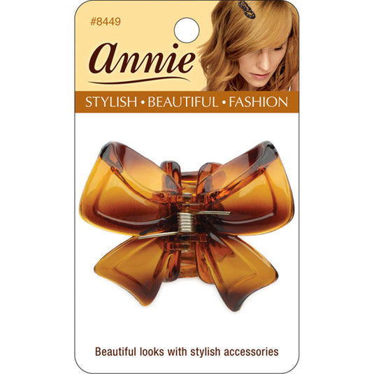 4.5 Cm ribbon clip/ tortoise