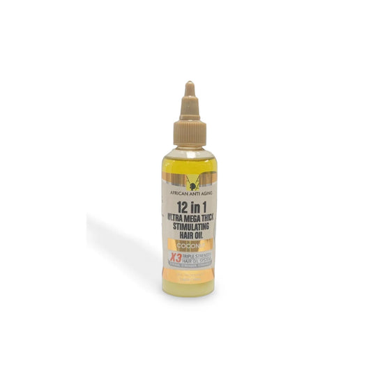 African Anti Aging 12 In 1 Oil Coconut 6pcs Display 3.38oz