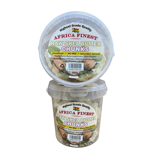 Africa Finest Raw Shea Butter White Chunks 400g