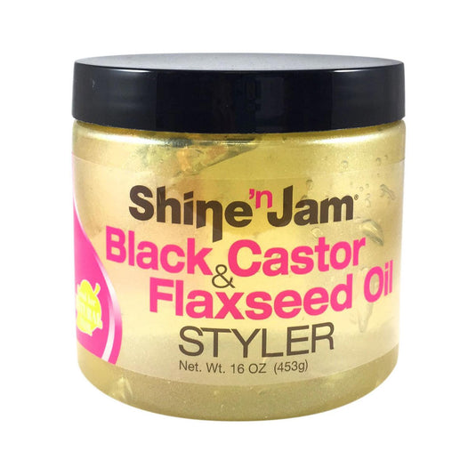 Ampro : SNJ Blk Castor & Flaxs'd Oil Gel 16oz (6pk)
