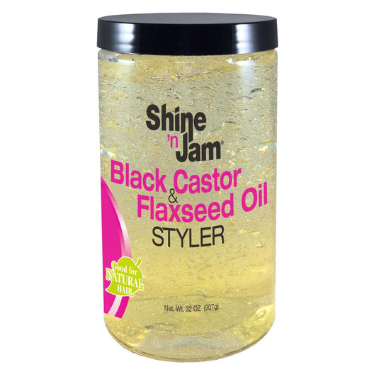 Ampro : SNJ Blk Castor & Flaxs'd Oil Gel 32oz (6pk)