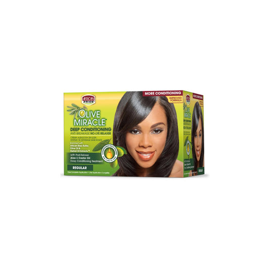 AP Olive Miracle Relaxer Kit Regular ( New )