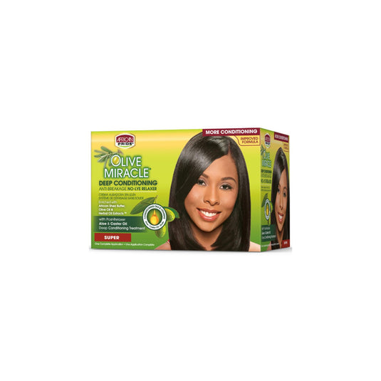 AP Olive Miracle Relaxer Kit Super ( New )