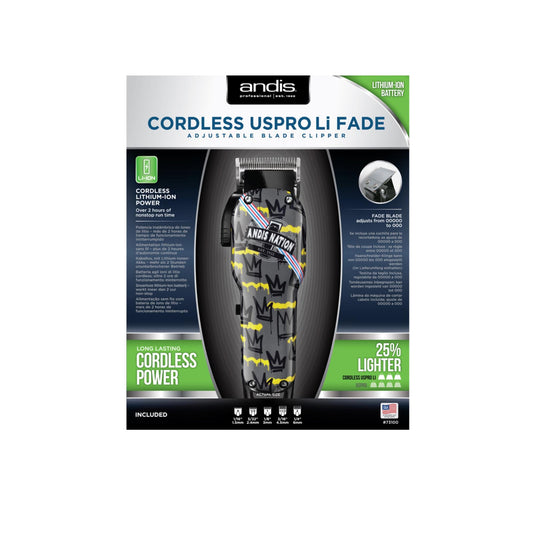 Andis Cordless Uspro Li Fade Adjustable Blade Clipper