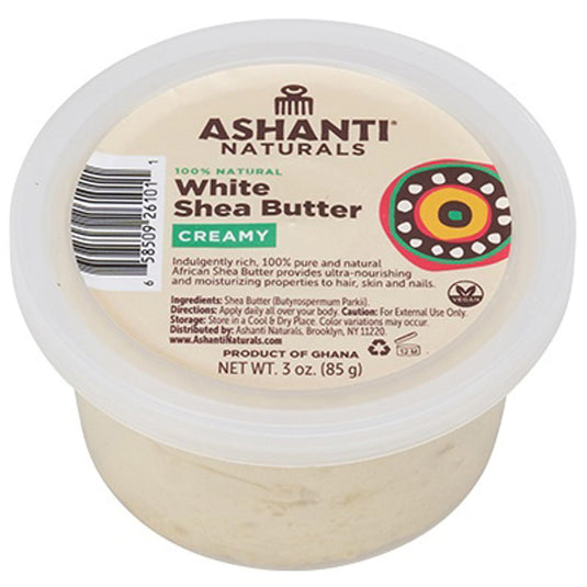 Ashanti 100% Creamy White Shea Butter 3oz (26101)