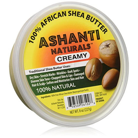 Ashanti 100% Creamy White Shea Butter 8oz (26102)