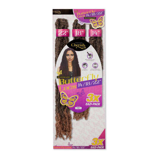 Cherish Bulk : 3X Butterfly Locs 14/18/22 (Col. T27)