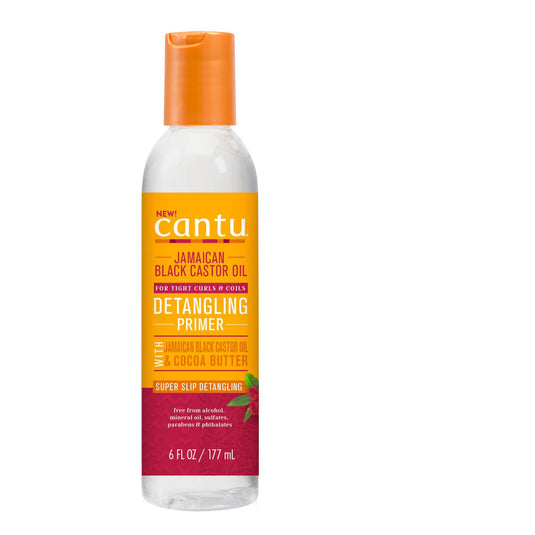 Cantu Jamaican Black Castrol Oil Detangling Primer with Cocoa Butter 6 oz