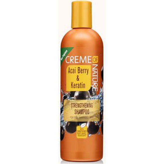 Creme Of Nature Strengt Shamp with Acai Berry & Keratin 12oz