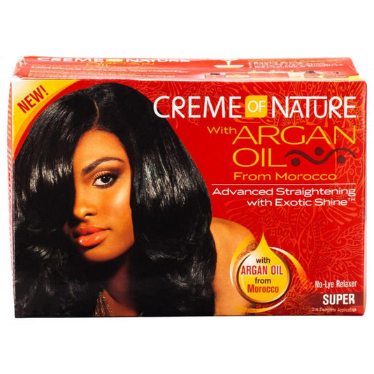 Creme Of Nature Argan Oil Relaxer Kit Super x12