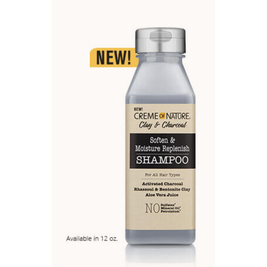 Creme Of Nature Clay & Charcoal Soft & Moist R/Shampoo 12oz