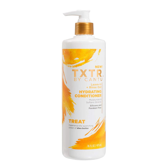 Cantu TXTR Hydrating Conditioner TREAT Leave-In + Rinse Out 16 oz /473 ml