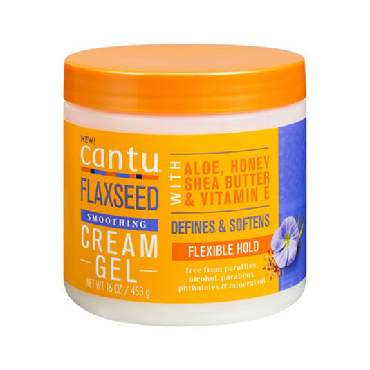 Cantu Flaxseed Smoothing Cream Gel 16 Oz 453g