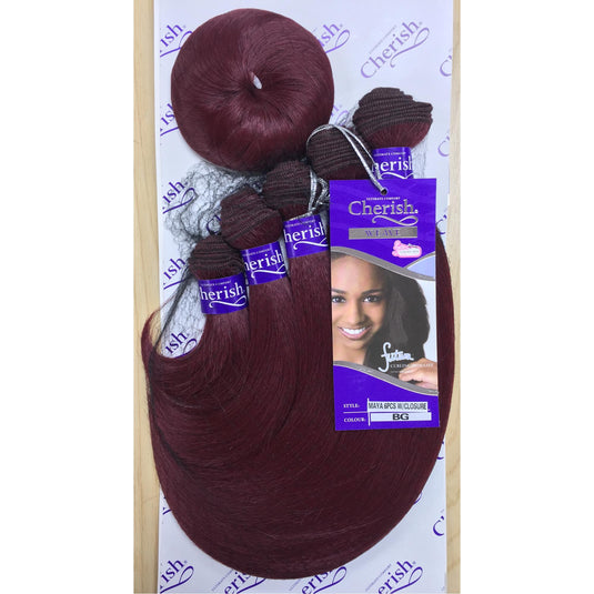 Cherish Weave - Maya 6PCs w/Closure ( Colour : 1 )