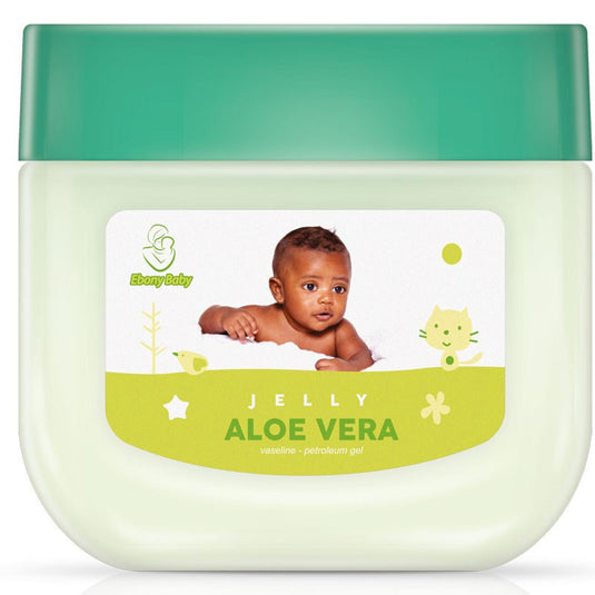 Ebony Baby Vaseline Petroleum Jelly Aloe Vera Green13oz