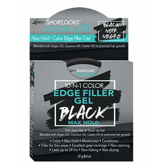 Lusters Pink Edge Gel Black Max Hold 2oz (624)