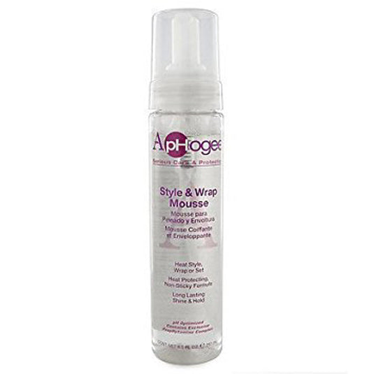 Aphogee Style & Wrap Mousse 8.5 Oz