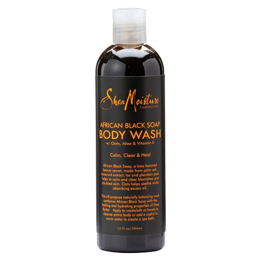 SM : African Black Soap Body Wash 13oz (27002)