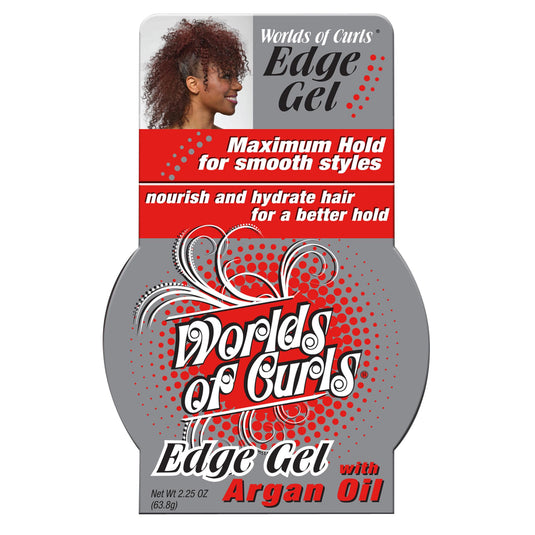 Worlds Of Curls Edge Gel with Argan Oil 63.8g 2.25Oz