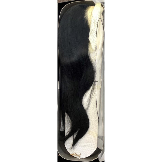 SAGA 100% Remy Human Hair Lace Front Wig Style: Cleopatra Lace 14 ( Color : 1 )