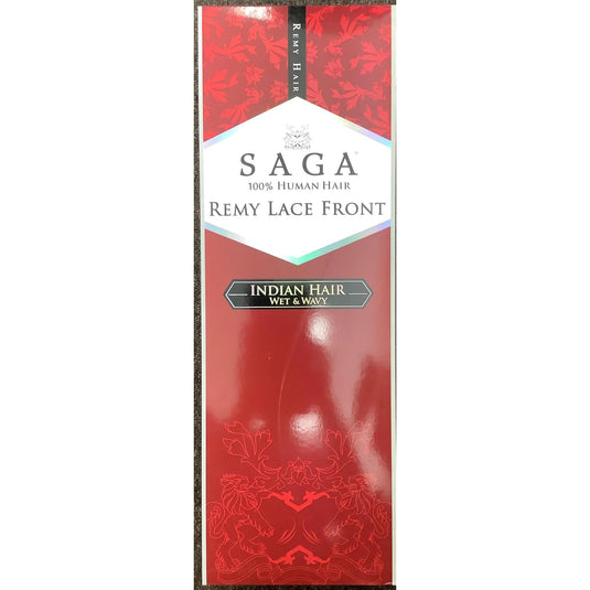 Milkway SAGA Lace Front - Indian Hair Jerry Curl ( Color : 1 )