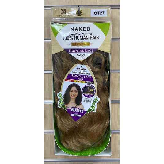 NAKED 100% BRAZILIAN NATURAL HUMAN HAIR LACE FRONT WIG - RHIA