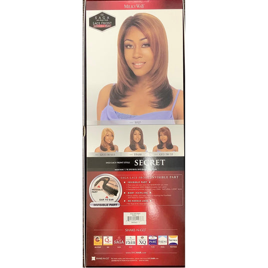 SAGA Remy Human Hair Lace Front Short Wig - Secret ( Color : 1 )