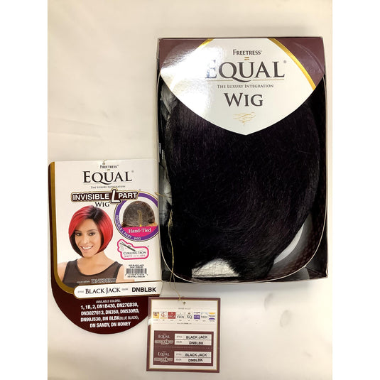 FREETRESS EQUAL SYNTHETIC LACE FRONT LONG STRAIGHT HAIR WIG Black Jack ( Colour: DNBLBK )
