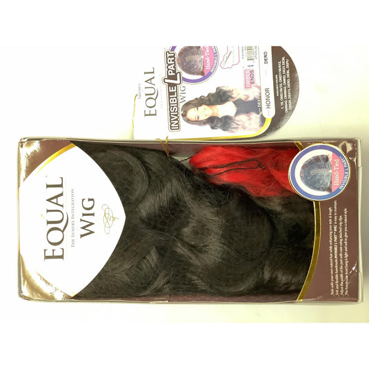 FREETRESS EQUAL SYNTHETIC LACE FRONT LONG STRAIGHT HAIR WIG Honor ( Colour : DERD )