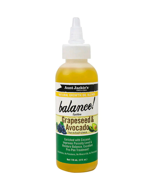 AJ : Growth Oil Balance Grapeseed & Avocado 4oz 24ea