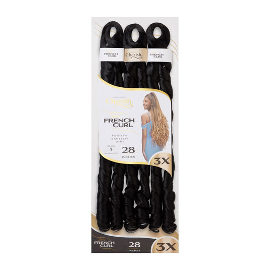 Cherish Bulk : 3X PS Spiral French Curl 28 (Col. 1)