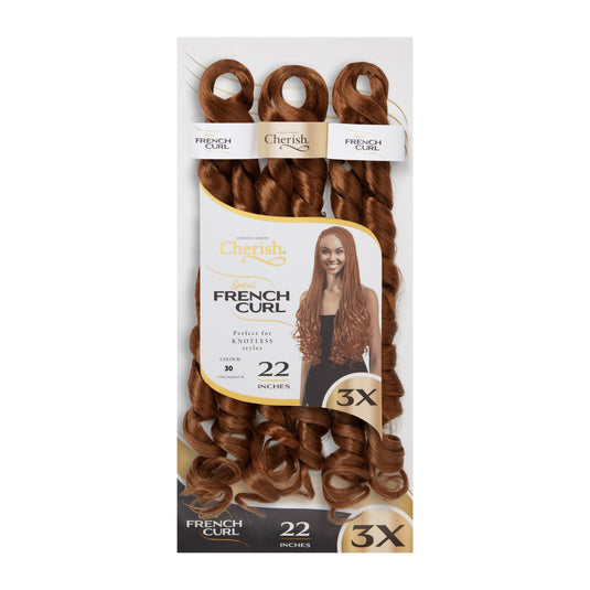 Cherish Bulk : 3X PS Spiral French Curl 22 (Col. 30)
