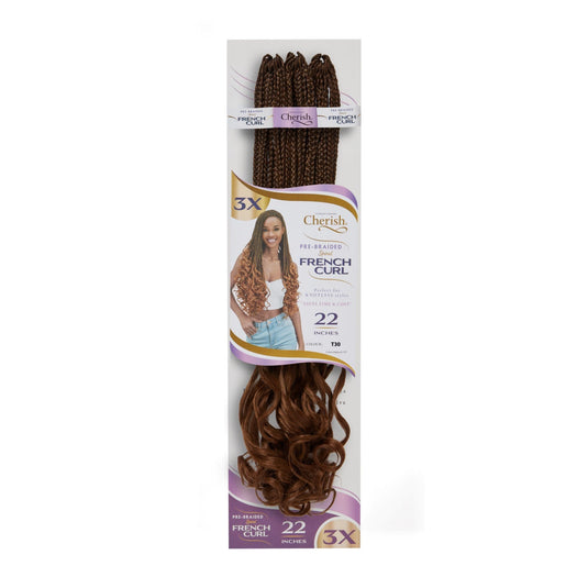 Cherish Bulk : 3X Pre-Braided French Curl 22 (Col. T30)