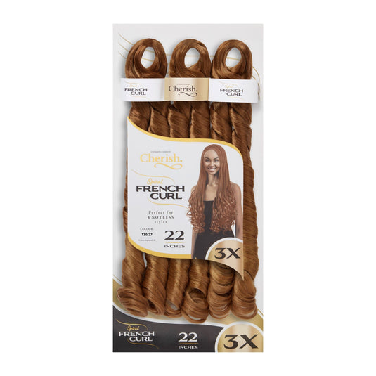 Cherish Bulk : 3X PS Spiral French Curl 22 (Col. T30/27)
