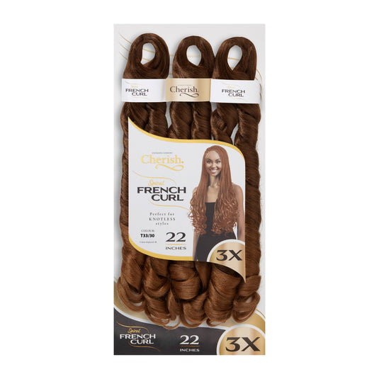 Cherish Bulk : 3X PS Spiral French Curl 22 (Col. T33/30)