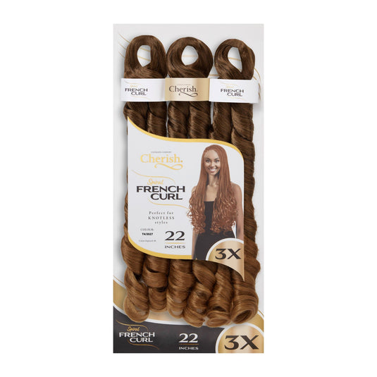 Cherish Bulk : 3X PS Spiral French Curl 22 (Col. T4/30/27)