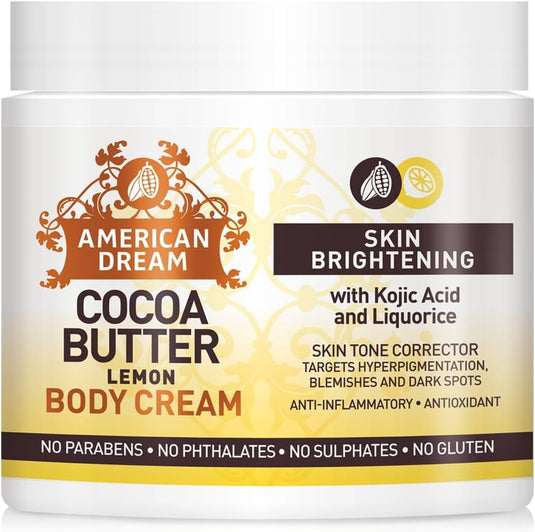 American Dream Cocoa Butter Lemon Creme Jar 16oz