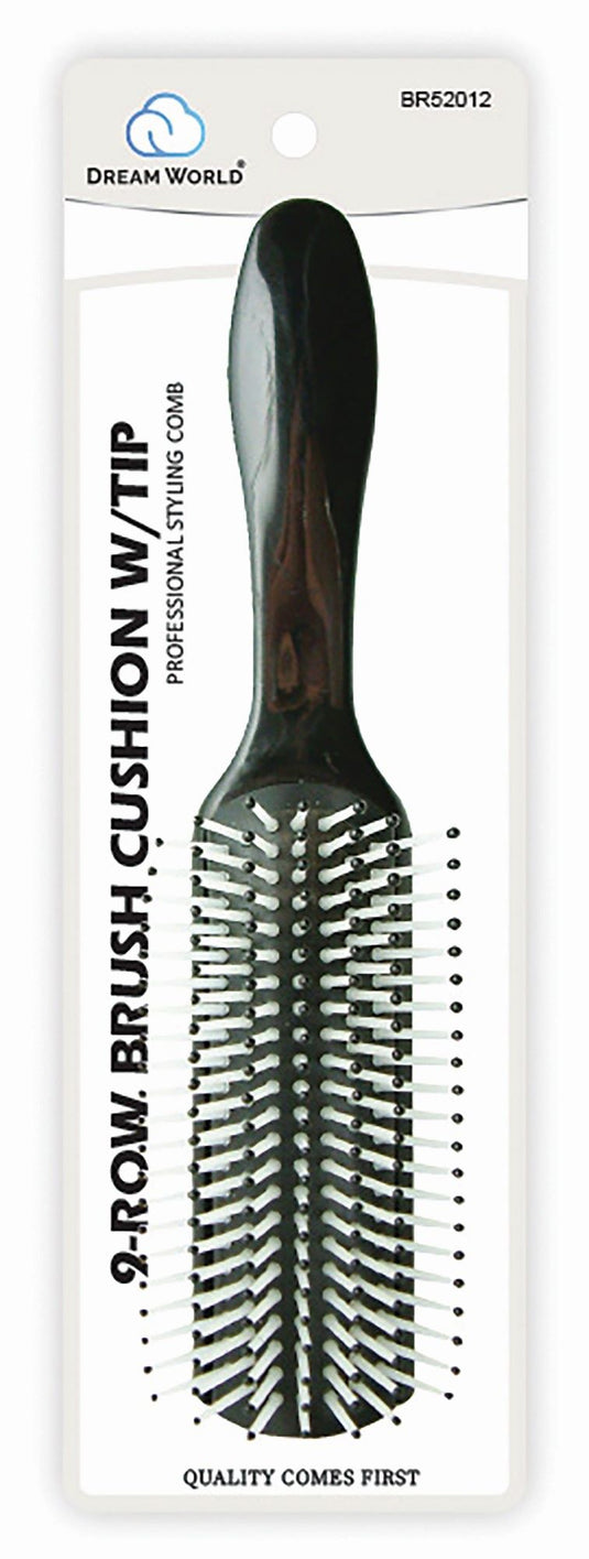 Dream Brush Cushion 9Row W/Tip Black