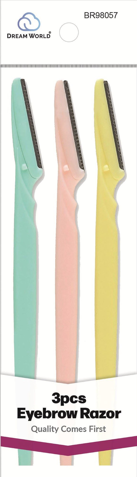 Dream Eyebrow Razor Tinkle 3Pc/Pk Asst