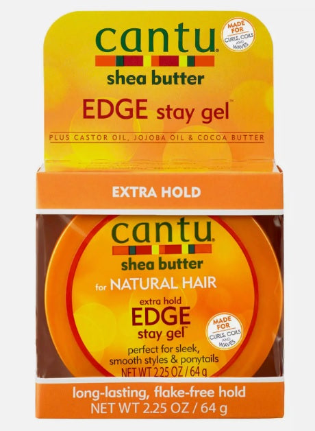 Cantu Shea Butter Edge Stay Gel 0.5 Ounce Extra Hold (14ml)