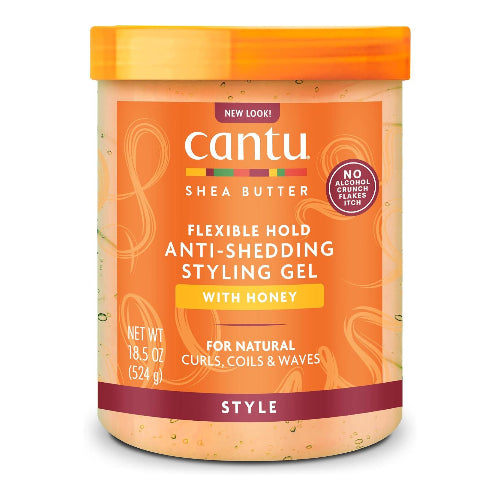 Cantu Shea Butter Anti-Shedding Flexible Hold  Styling Gel With Honey 524g