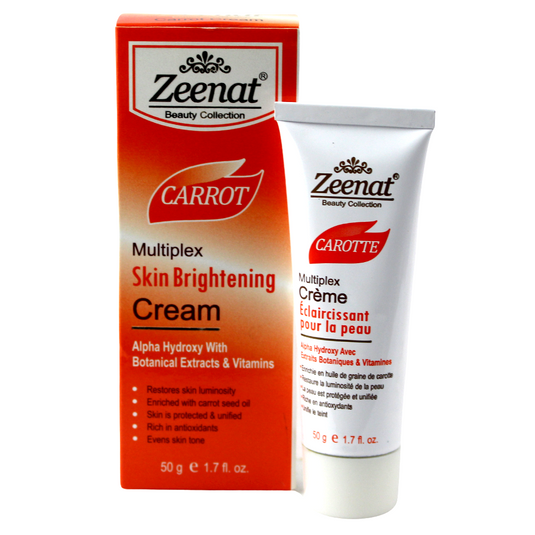 Zeenat Carrot Multiplex  Skin Brightening Cream 50g