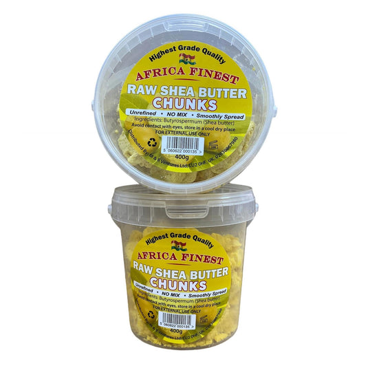 Africa Finest Raw Shea Butter Yellow Chunks 400g