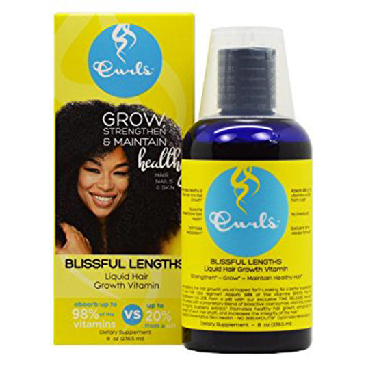 Curls : Blueberry Blissful Liquid Hair Growth Vitamin 8oz