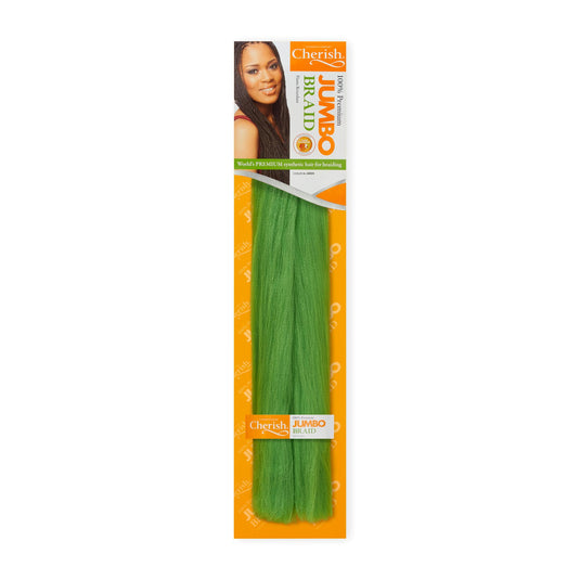 Cherish 100% Kanekalon Jumbo Braid ( Colour : GREEN )